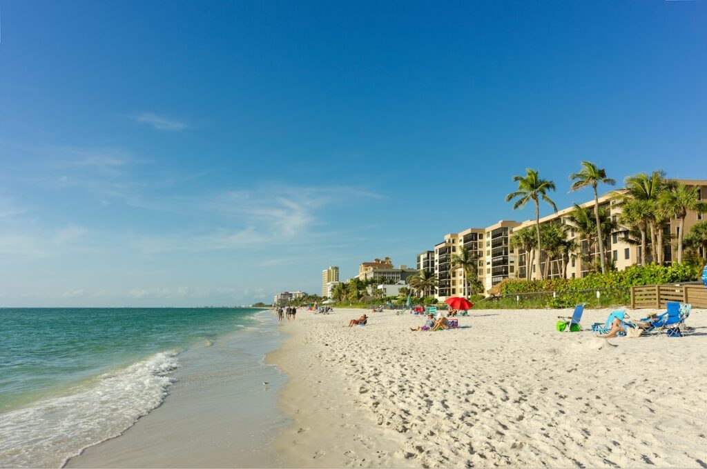 Vanderbilt beach in Naples, Florida